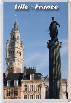 Lille - France - Jumbo Fridge Magnet 23F1