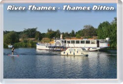 Thames Ditton - River Thames - Jumbo Fridge Magnet 23E2