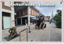 Spitalfields - London - Jumbo Fridge Magnet 23E1