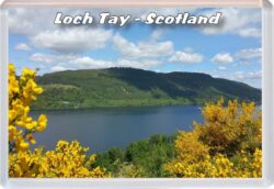 Loch Tay - Crannog - Scotland - Jumbo Fridge Magnet 23S1