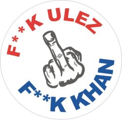 Fuck Ulez - Fuck Khan - TWO PACK - Car Bumper Window Decal Sticker