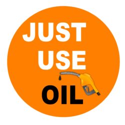 Just Use Oil - TWO PACK - Car Bumper Window Decal Sticker