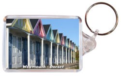 Weymouth - Dorset - Double Sided Large Keyring Key Fob Chain Ring 24E7