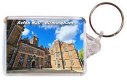 Aston Hall - Birmingham - Double Sided Large Keyring Key Fob Chain Ring 24E1