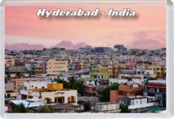 Hyderabad - India - Jumbo Fridge Magnet Souvenir Gift Present 24I11