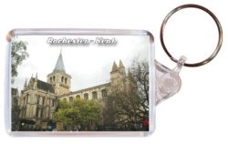 Rochester - Kent - Double Sided Large Keyring Key Fob Chain Ring 24E3