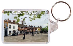 Crawley - Surrey - Double Sided Large Keyring Key Fob Chain Ring 24E2