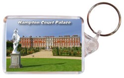 Hampton Court Palace - Double Sided Large Keyring Key Fob Chain Ring 24E1