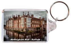 Helmingham Hall - Suffolk - Double Sided Large Keyring Key Fob Chain Ring 24E1