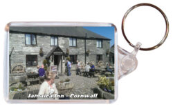 Jamacia Inn - Cornwall - Double Sided Large Keyring Key Fob Chain Ring 24E1