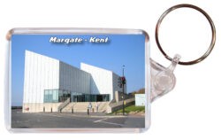 Margate - Kent - Double Sided Large Keyring Key Fob Chain Ring 24E5
