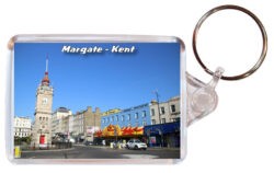Margate - Kent - Double Sided Large Keyring Key Fob Chain Ring 24E6
