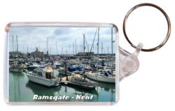Ramsgate - Kent - Double Sided Large Keyring Key Fob Chain Ring 24E5