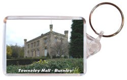 Townley Hall - Burnley - Double Sided Large Keyring Key Fob Chain Ring 24E1