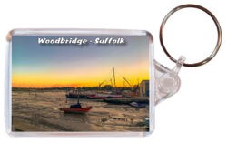 Woodbridge - Suffolk - Double Sided Large Keyring Key Fob Chain Ring 24E1