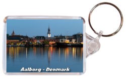 Aalborg - Denmark - Double Sided Large Keyring 24D2