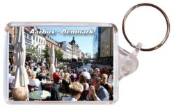 Aarhus - Denmark - Double Sided Large Keyring 24D2