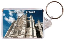 Beauvais - France - Double Sided Large Keyring 20F2