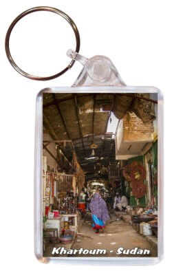 Khartoum - Sudan - Double Sided Large Keyring 24S1