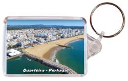 Quarteira - Portugal - Double Sided Large Keyring 24P1