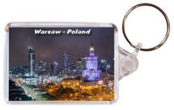 Warsaw - Poland - Double Sided Large Keyring 24P11