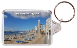 Benidorm - Spain - Double Sided Large Keyring 24S13