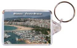 Blanes - Spain - Double Sided Large Keyring 24S4