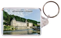 Brantome - France - Double Sided Large Keyring 24F1