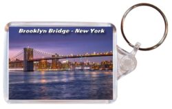 Brooklyn Bridge - USA - Double Sided Large Keyring 20US3