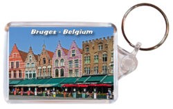 Bruges - Belgium - Double Sided Large Keyring 24B13