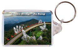 Da Nang - Golden Bridge - Vietnam - Double Sided Large Keyring 24V1