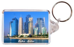 Doha - Qatar - Double Sided Large Keyring 24Q5