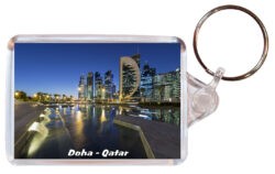 Doha - Qatar - Double Sided Large Keyring 24Q6