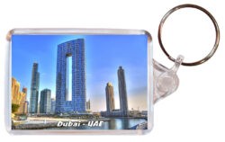 Dubai - UAE / United Arab Emirates - Double Sided Large Keyring 24U13