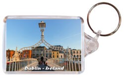 Dublin - Ireland - Double Sided Large Keyring 24I3