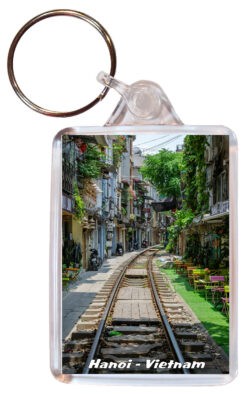Hanoi - Vietnam - Double Sided Large Keyring 24V9