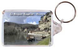 La Roque-Gageac - France - Double Sided Large Keyring 24F1