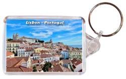 Lisbon - Portugal - Double Sided Large Keyring 24P11