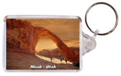 Moab - Utah - USA - Double Sided Large Keyring 20US1