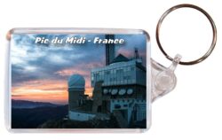Pic du Midi - France - Double Sided Large Keyring 24F2