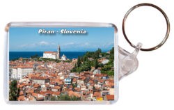 Piran - Slovenia - Double Sided Large Keyring 24S2