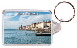 Piran - Slovenia - Double Sided Large Keyring 24S3