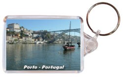 Porto - Portugal - Double Sided Large Keyring 24P1
