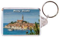 Rovinj - Croatia - Double Sided Large Keyring 24C1