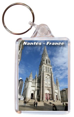 Nantes - France - Double Sided Large Keyring 24F1