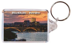 Stockholm - Sweden - Double Sided Large Keyring 24S55