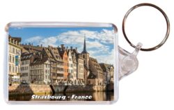 Strasbourg - France - Double Sided Large Keyring 246