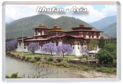 Bhutan - Asia - Jumbo Fridge Magnet Souvenir Gift Present 24B2
