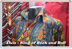 Elvis Presley - King of Rock and Roll - Jumbo Fridge Magnet 24M3