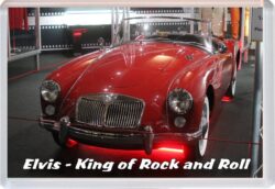 Elvis Presley - King of Rock and Roll - Jumbo Fridge Magnet 24M4